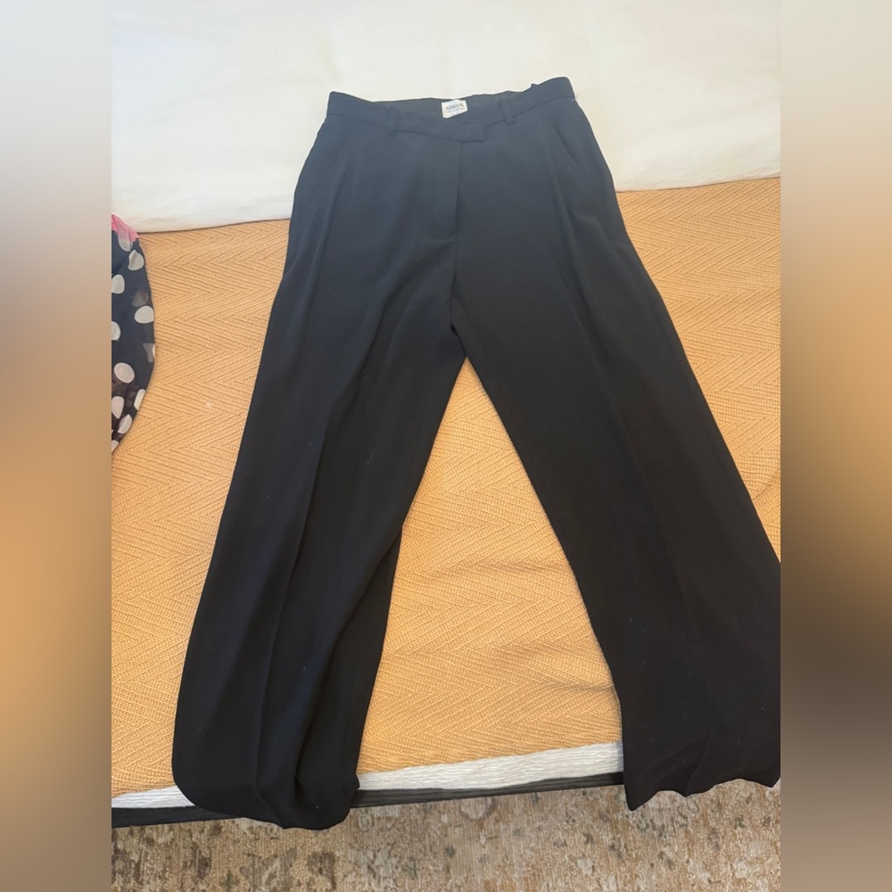 Armani Collezioni Black Dress Pants